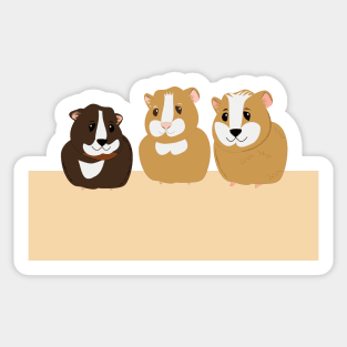 Guinea pigs: scrabers-dobby-winky Sticker